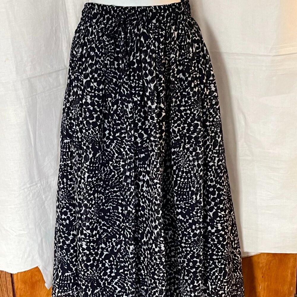 Rene Margo Skirt - Navy & White - 1X